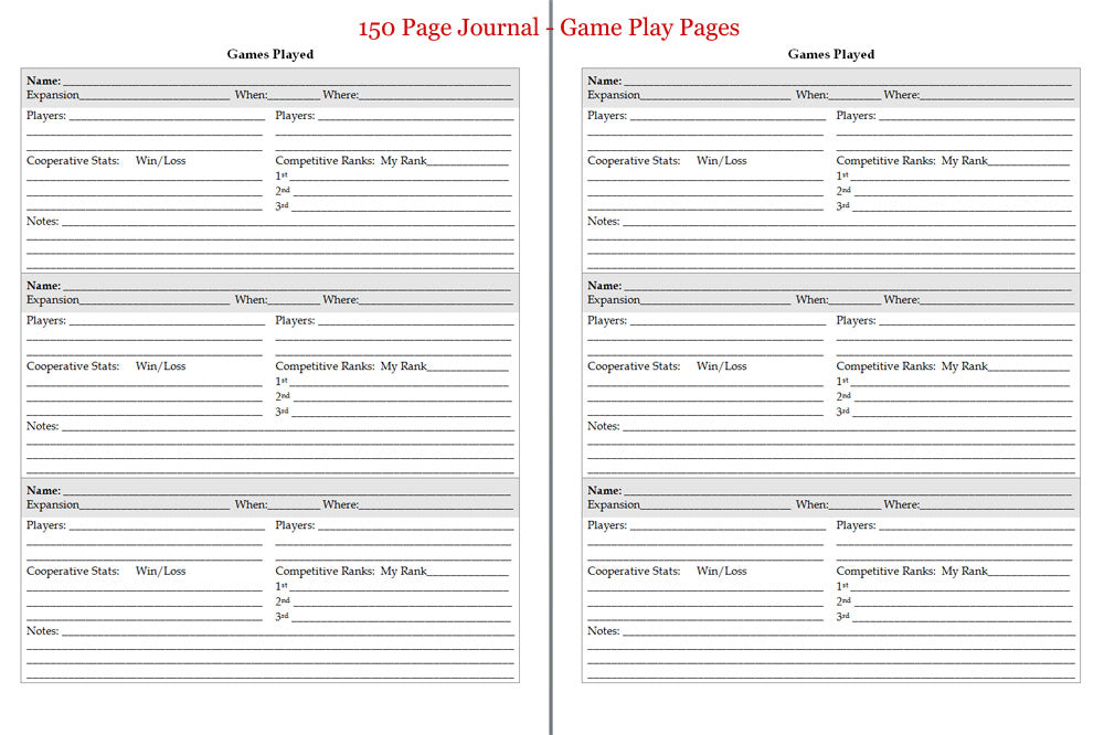 Board Gaming Journals
