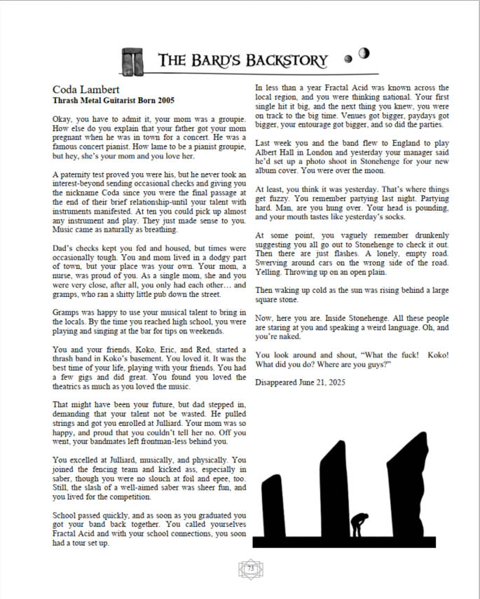 Date Night Dungeons: Heroes of the Henge: A Romance Adventure Module