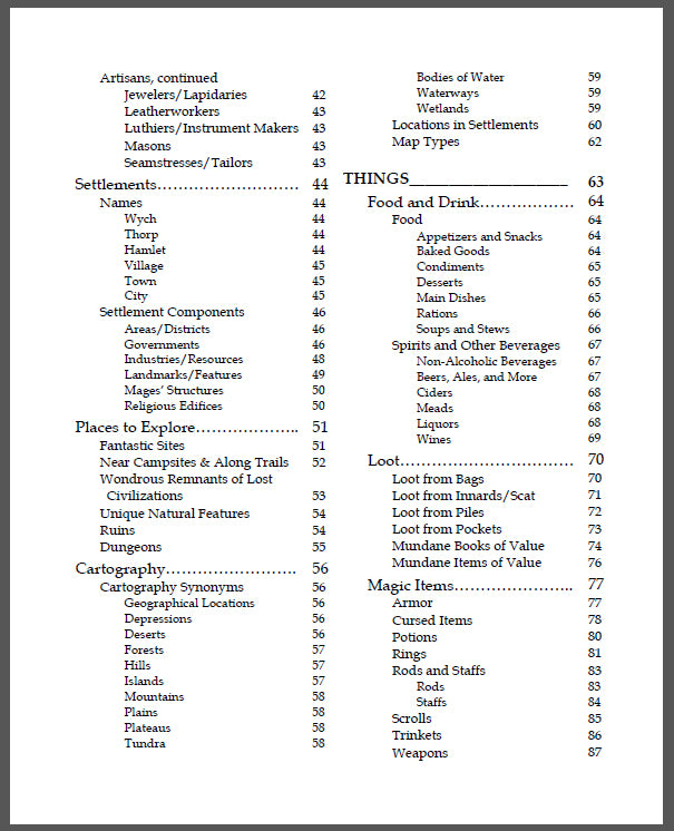 Libram of Lists: Paperback