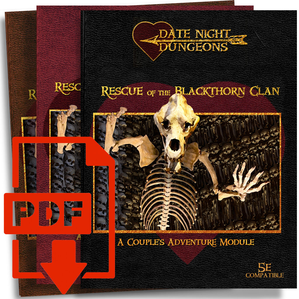 PDF Download of Date Night Dungeons: Rescue of the Blackthorn Clan: Special Edition