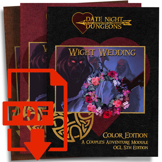 PDF Download of Date Night Dungeons: Wight Wedding: Color Edition