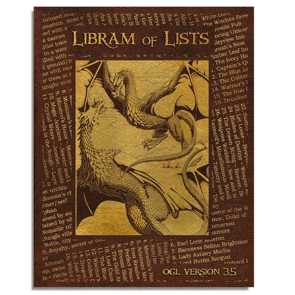 Libram of Lists: Hardcover