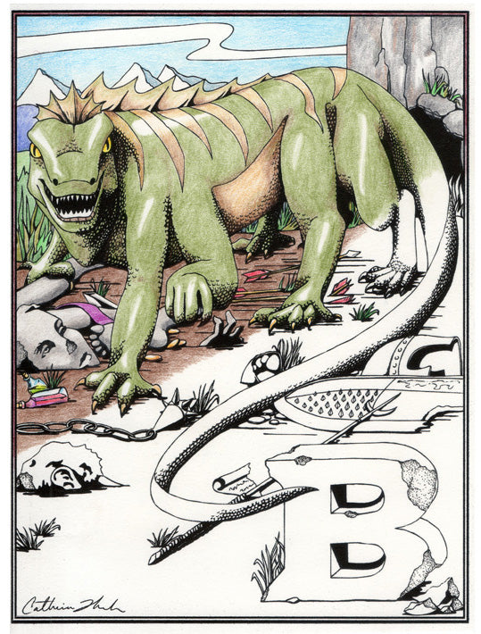Colorable Monster Greeting Cards
