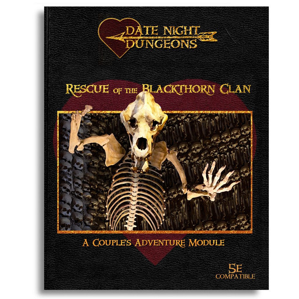 5th Edition Rescue of the Blackthorn Clan in black and whitein 